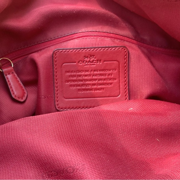 COACH Madison Carlyle Bag in Red - Picture 8 of 8